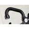 Kingston Brass KS112MB Two-Handle Wall Mount Bar Faucet, Matte Black KS112MB - alternate 4